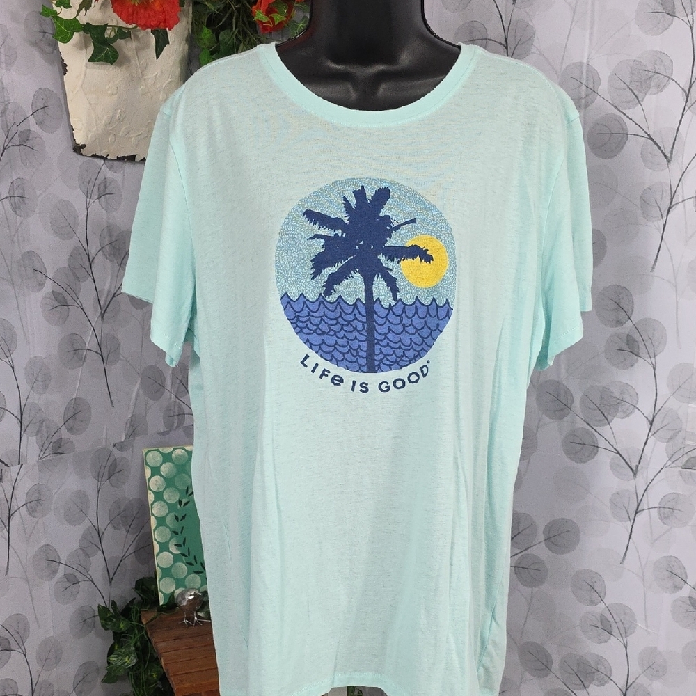 Life is Good "Cool Tee" Palm Tree Graphic - Picture 5 of 8